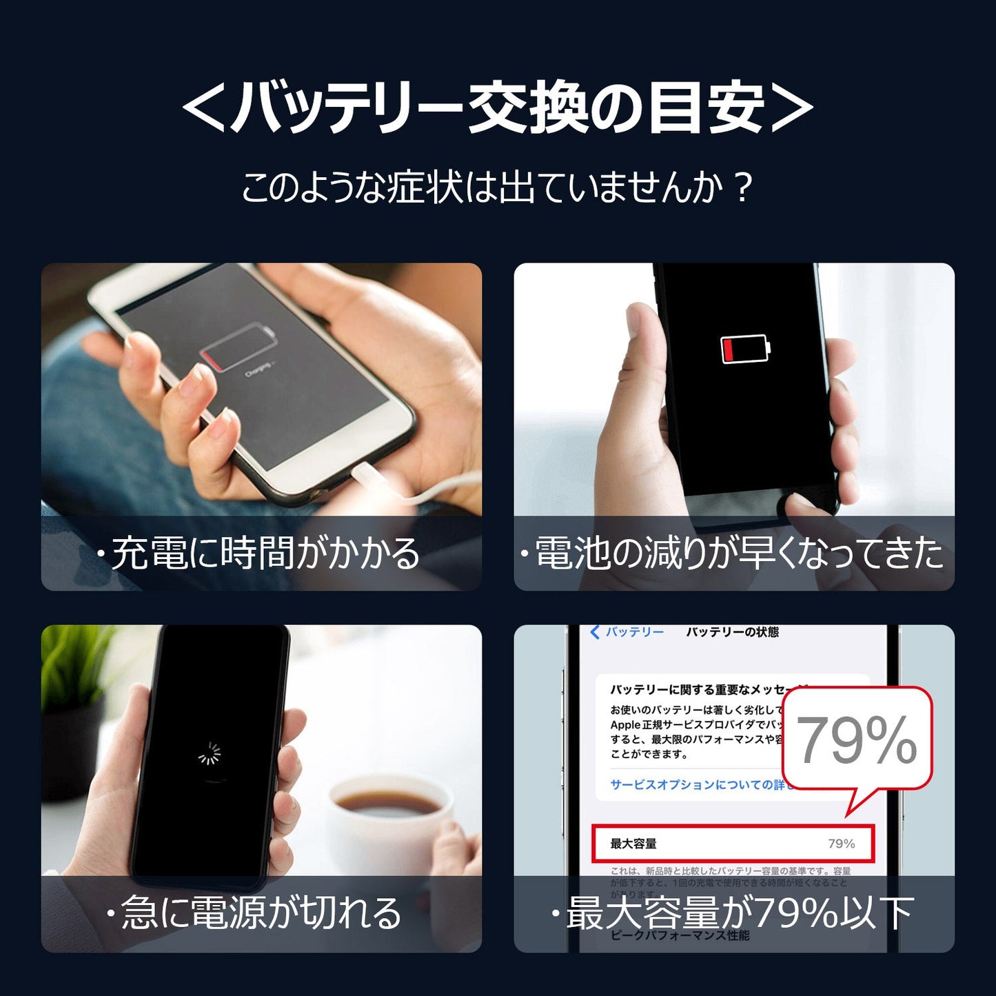 【iPhone 6 Plus】互換バッテリー 2915mAh S-IP6P