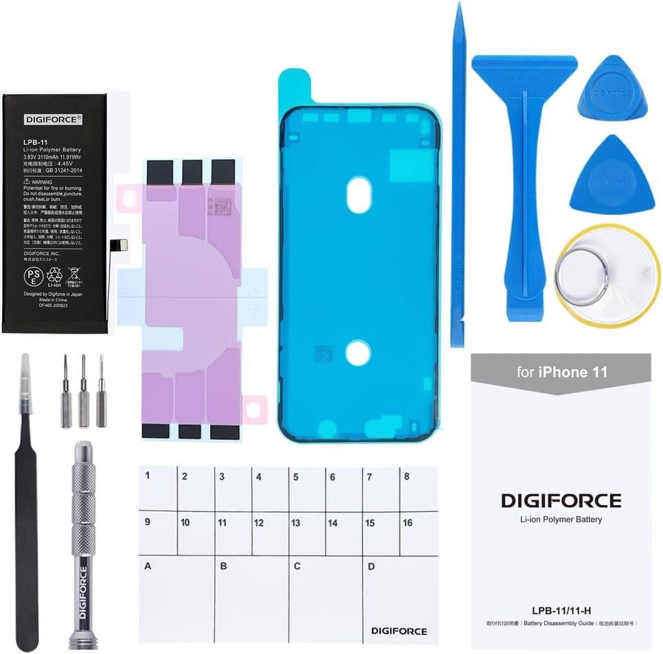 iPhone 11】互換バッテリー 取説・工具付き 3110mAh T2-IP11 iPhone 11】互換バッテリー 取説・工具付き 3110mAh T2-IP11