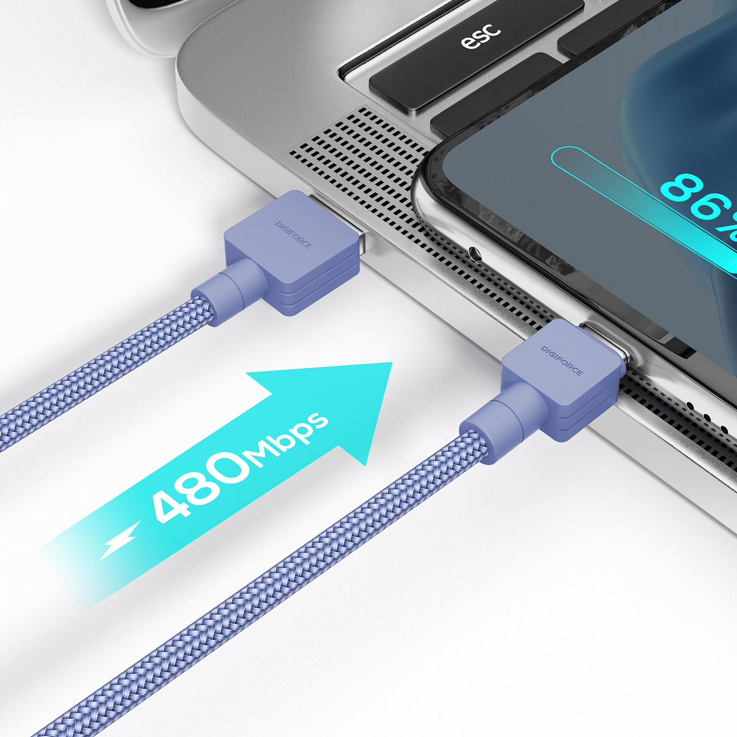 【Type-A to C Cable 1m】USB-A スマートフォン タブレット端末 ゲームコントローラー D0083