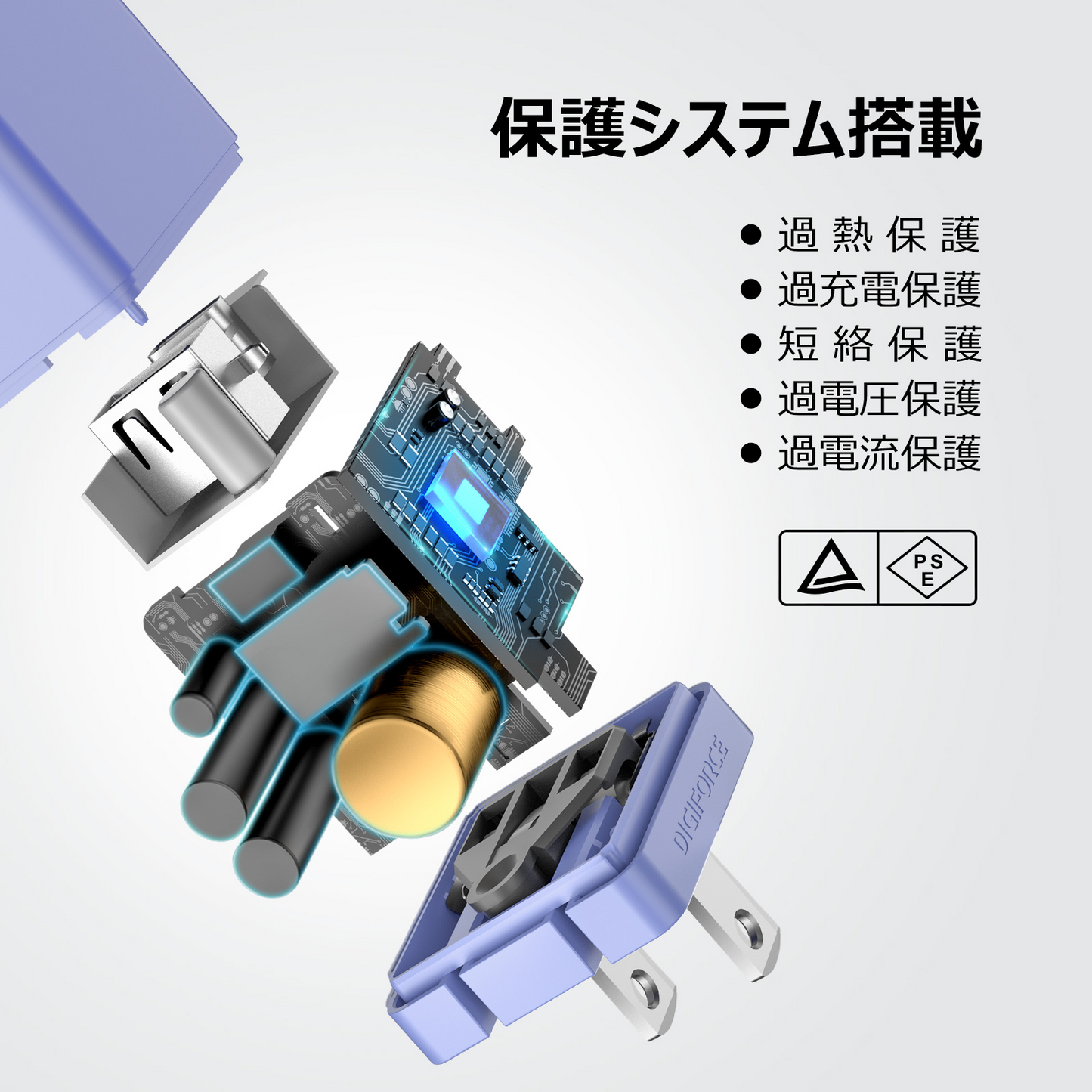 【cube 20W 1A1C】ACアダプター 急速充電 スマートフォン iPhone android D0061