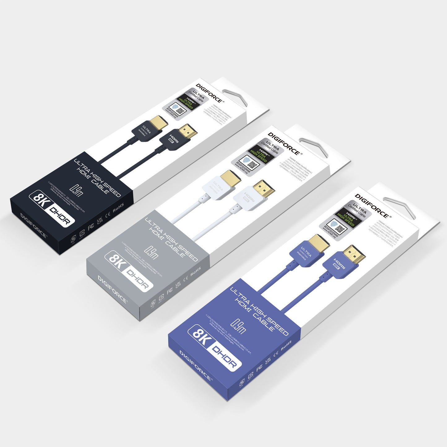 【ULTRA HIGH SPEED HDMI CABLE 0.9m】HDMIケーブル 8K 4K TV PS5/PS4 高解像度 8K60P 4K120P ウルトラハイスピード D0056