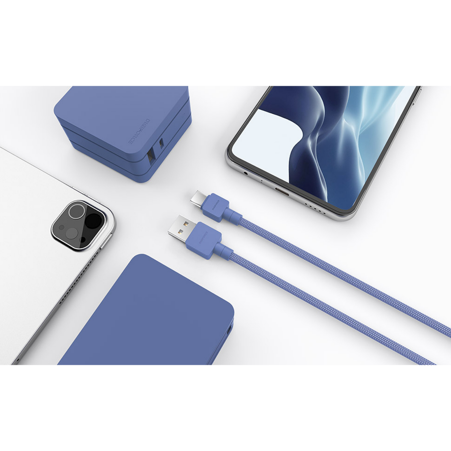 【Type-A to C Cable 1m】USB-A スマートフォン タブレット端末 ゲームコントローラー D0083