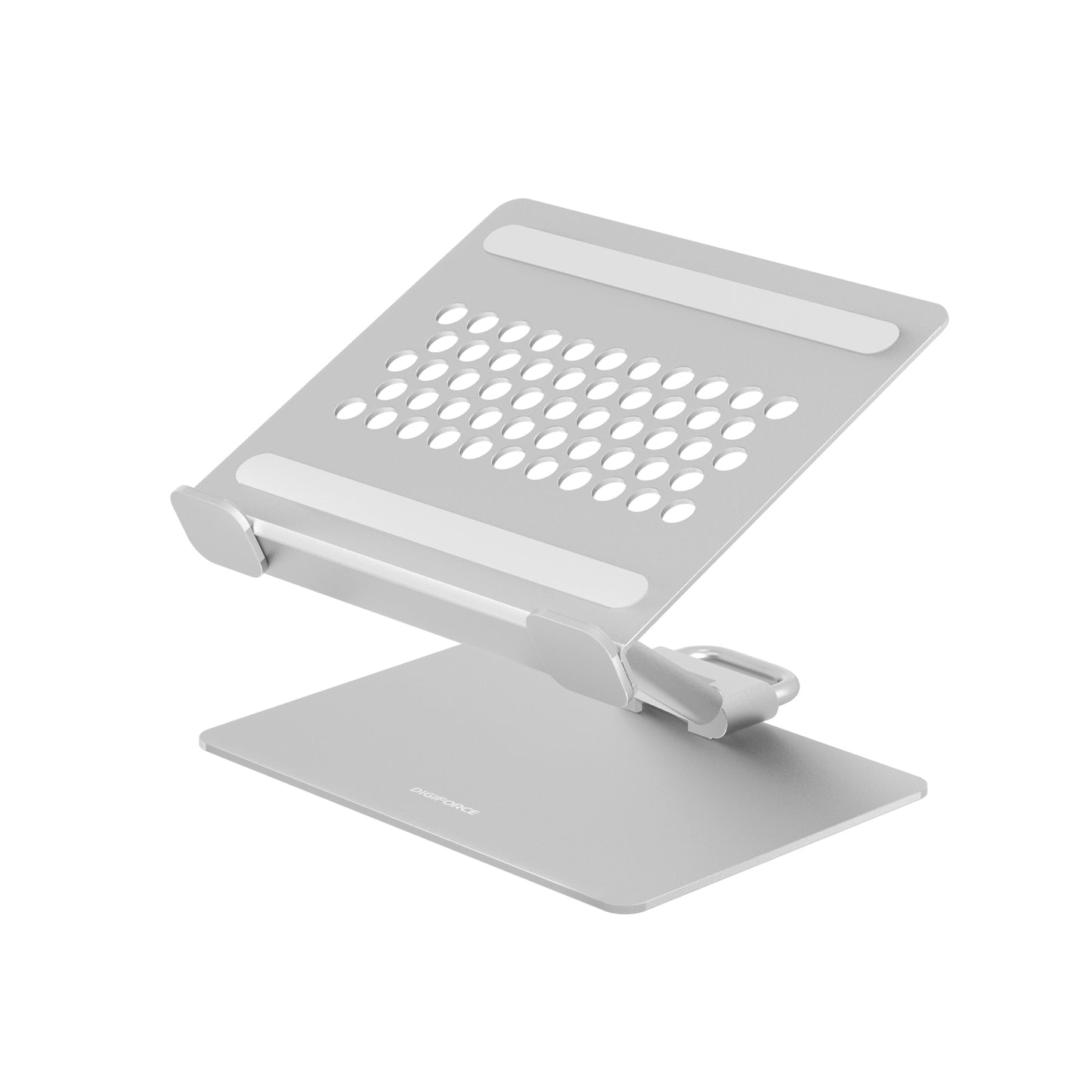 ノートパソコン スタンド macbook PCスタンド アルミ合金製 耐久性 貼り付け型 折り畳み式 冷却 滑り止め 軽量(約50g) 持ち