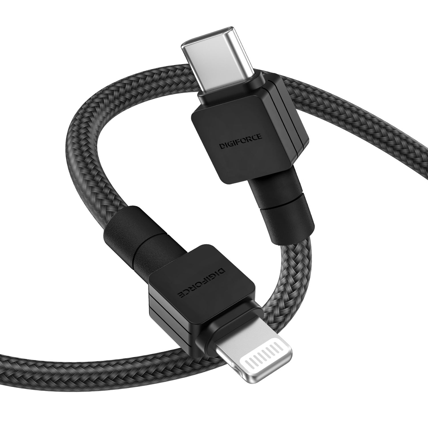 まとめ得 デジフォース Type-C to Lightning Cable ライトニングケーブル 1m ホワイト D0075WH x [2個] /l